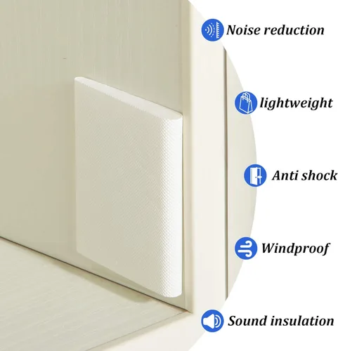 Vista 5 de Jetec 14 Piezas Sellos de Esquina para Puerta Autoadhesivos Sello de Marco de Puerta Exterior Almohadilla de Esquina de Burletes Climatológicos