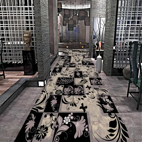 Vista 22 de Alfombra de pasillo de arco iris, 1.3 x 7 pies, alfombra de pasillo de abstracción interior, alfombra de pasillo para sala de estar para pasarela