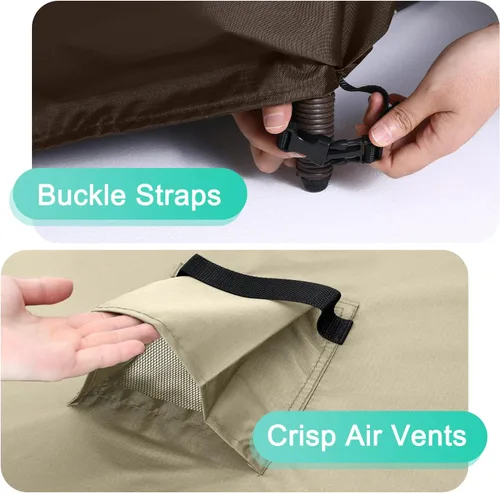 Vista 4 de ABCCANOPY Cubierta de Mesa Rectangular Cubierta de Mesa Universal Cubierta de Silla para Exteriores Impermeable y a Prueba de Polvo Resistente al