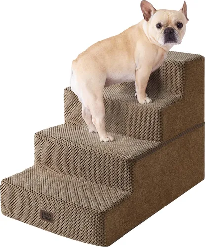 Vista 31 de EHEYCIGA Escaleras para perros pequeños de 13.5 pulgadas de alto, escalones para perros de 3 escalones para sofá y silla, escalones para mascotas