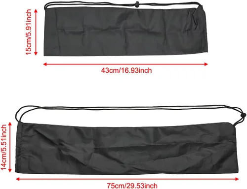 Vista 2 de Paquete de 4 bolsas de transporte para trípode con cordón, portátil, compacta, funda organizadora de almacenamiento para soporte de luz, monopié