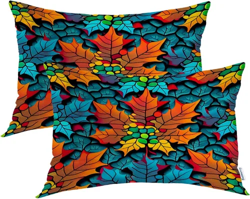 Vista 27 de Batmerry Ancient Egyptian Symbols Throw Pillow Covers, Rich in Hieroglyphics Decorative Pillow Covers Digital Printing Blended Fabric for Couch Sofa