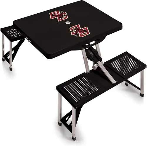 Vista 35 de PICNIC TIME NCAA North Carolina Tar Heels Folding Picnic Table - Camping Table - Outdoor Table with Umbrella Hole