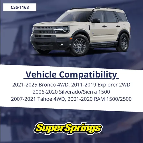 Vista 2 de SuperSprings CSS-1168 SumoSprings de bobina para diversas aplicaciones Altura de pared interior de 1,68 pulgadas, negro