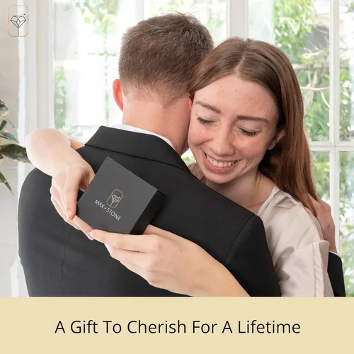 Vista 6 de Aretes redondos de oro amarillo de 10 k con corte de tablero de ajedrez (0.236 in) por MAX + STONE