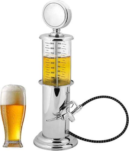 Decantador de whisky con bomba de gas, 1000 cc, una sola pistola, bebida, licor, alcohol, cerveza, contenedor para vodka, ron, vino, tequila o