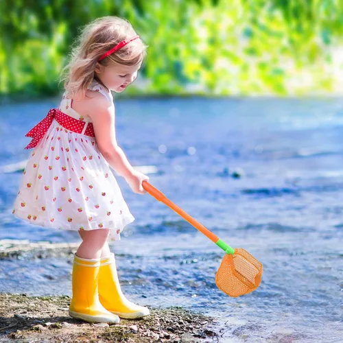 Vista 6 de Coopay 4/8 piezas de red de pesca para atrapar insectos, redes de mariposas de pescado, redes de playa para jugar al aire libre