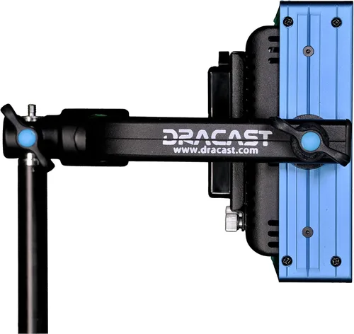 Vista 6 de Dracast Pro Series LED500 - Luz de video LED de 5600 K de luz diurna Regulable 0% - 100% CRI y TLCI 96+ Placa de batería de montaje en V