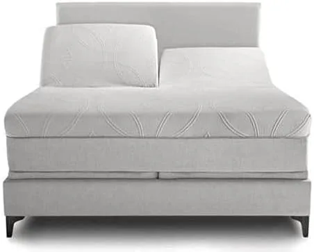 Vista 4 de Sábanas de tamaño King con parte superior flexible de cabeza dividida para cama ajustable, 800 hilos, 100% algodón, 4 piezas, sábanas de número