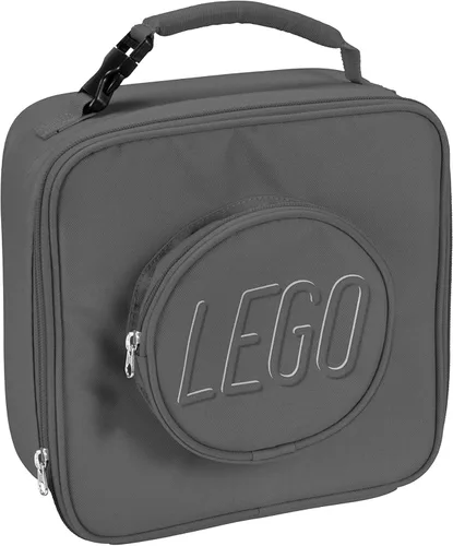 Vista 55 de Bolsa de almuerzo LEGO, duradera y aislada, con bolsillo de malla y compartimento con cremallera, perfecta para comidas sobre la marcha, negra