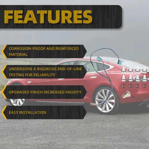 Vista 3 de Kit de reparación de manija de puerta Dasbecan mejorado compatible con Tesla Model S 2012-2017 con arnés de microinterruptor, mango de paleta, clips