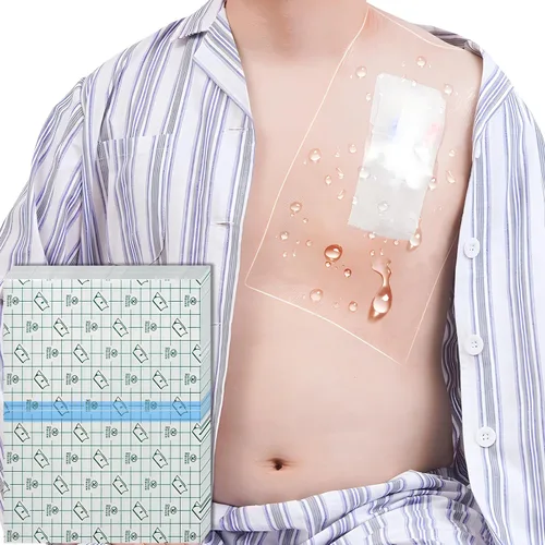 Vista 17 de Hola Health Protector de Ducha [Paquete de 50], Cubierta de Ducha de Catéter de Diálisis de Quimioterapia de 4" x 4", Escudos de Ducha para Puerto