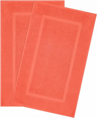 Vista 42 de Cotton Paradise - Alfombras de baño antideslizantes 100% algodón para el baño, 17 x 24 pulgadas, suaves, absorbentes, de secado rápido, lavables a