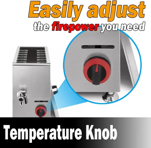 Vista 5 de Freidora de maíz para perros con queso comercial, máquina para hacer palitos de perritos calientes, freidoras de gas LPG para cocina, restaurante