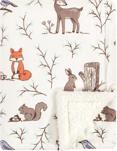 Vista 34 de Hudson Baby Manta unisex de felpa de visón y sherpa para bebé, abstracta, talla única