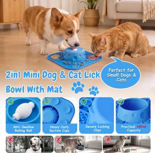 Vista 3 de Comedero lento para perros Lick Bowl (6oz)