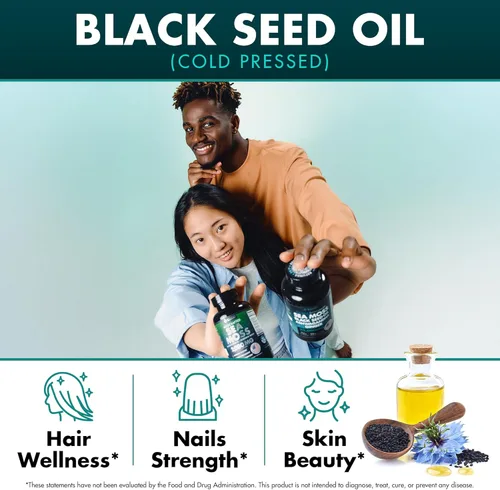 Vista 3 de Secret Element Aceite de semilla negra de musgo marino irlandés Ashwagandha Jengibre, cápsulas de 20,000 mg, aceite de semilla negra Seamoss