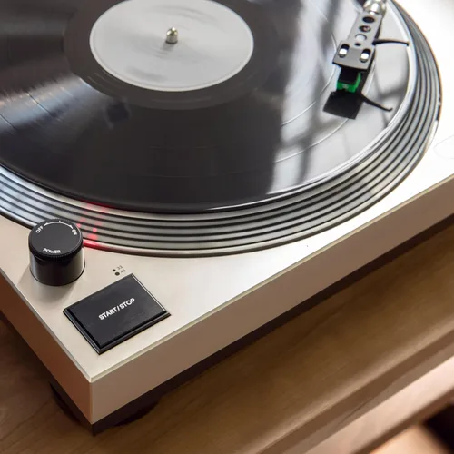 Vista 14 de Crosley KT100BT-CP - Sistema estéreo de tocadiscos Bluetooth con altavoces, champán