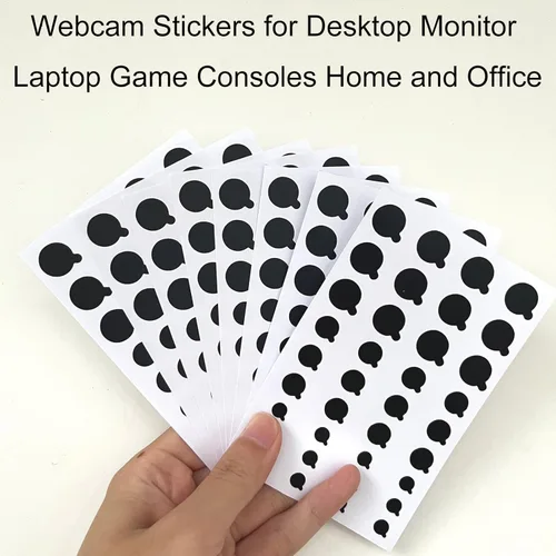 Vista 7 de 108 fundas para cámara de teléfono, calcomanías de vinilo negras para cámara web, fundas de cámara para computadora, teléfono celular, portátiles