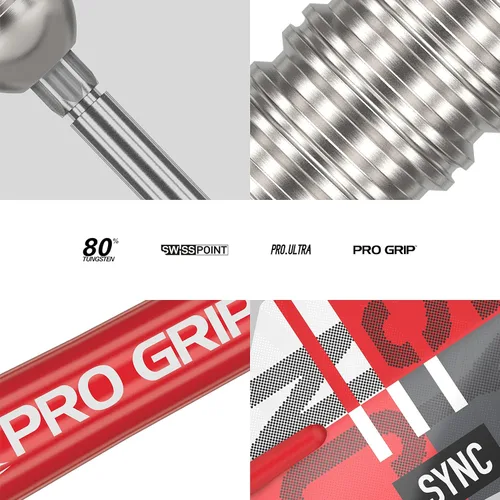 Vista 5 de Target Dardos Sincronización 80% Tungsteno Punta de Acero Punta de Acero Juego de Dardos