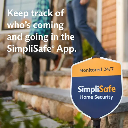 Vista 5 de SimpliSafe Smart Lock Series 2 (negro) para el sistema de seguridad del hogar Gen 3