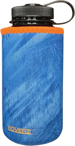 Vista 89 de Funda de neopreno para botella de agua Koverz, funda de neopreno, se ajusta a botellas de agua de 24-30 oz, lavable y reutilizable, tamaño grande