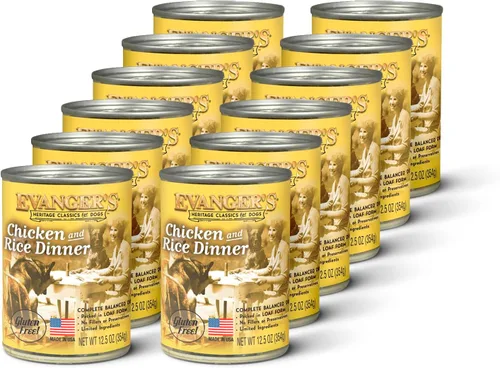 Vista 9 de Evanger's Heritage - Alimento clásico de carne de res para perros, 12 unidades, 12.5 onzas cada uno, sin granos y gluten, proteína de fuente única