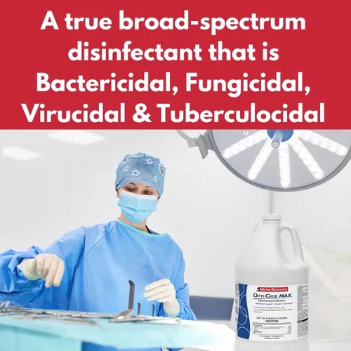 Vista 4 de Micro-Scientific M60035 Opti-Cide Max Limpiador Desinfectante y Sanitizante, 1 galón