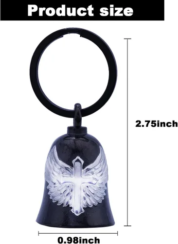 Vista 7 de Motorcycle Cross Bell - Key Chain Biker Bells Protect the Rider - Accessories