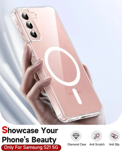 Vista 942 de LeYi Funda para teléfono Samsung-S23: protector de pantalla e imán MagSafe Púrpura
