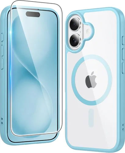 Vista 18 de FNTCASE para iPhone Air Case Clear: Fundas magnéticas para teléfono con protector de pantalla a prueba de caídas, compatibles con Magsafe, delgadas