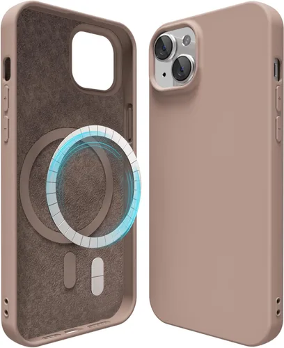 Vista 28 de oakxco Funda de silicona para iPhone 12 Pro Max, magnética, compatible con carga inalámbrica Magsafe, cubierta protectora de goma suave y delgada