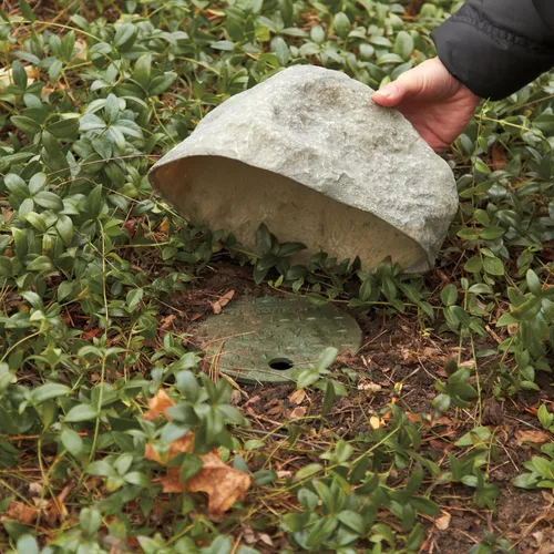 Vista 4 de Deckorators 17 pulgadas x 10-1/2 pulgadas x 8 pulgadas gris pequeño paisaje roca