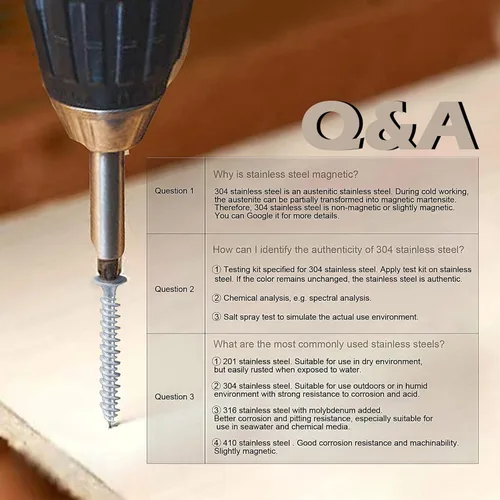 Vista 7 de Hession Tornillos de madera plateados # 8 x 2 pulgadas Autoperforantes Scrwes Bugle Head Phillips Drive Hi Low Thread Sharp Point Zinc Plated 20pcs