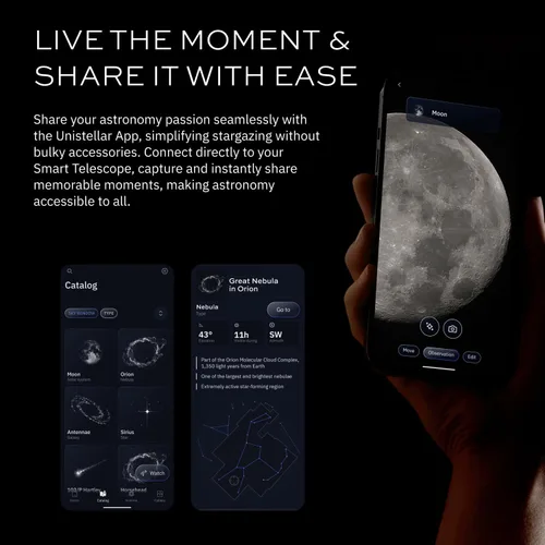 Vista 7 de UNISTELLAR - Equinox 2 - Telescopio Digital Inteligente - Ideal para Todos los Usuarios - Compatible con iPhone y Android - Apertura de 114mm