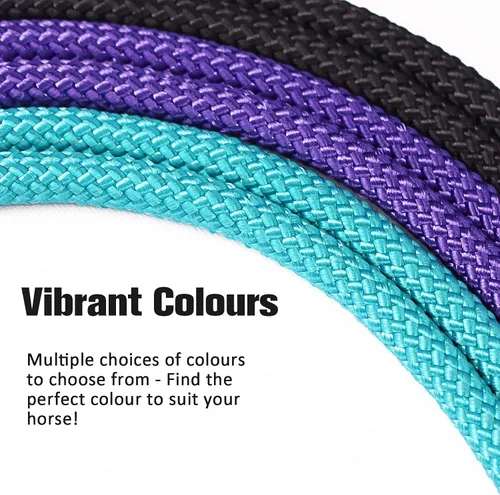 Vista 4 de Harrison Howard Cabestro de cuerda para caballos - Cabestro de entrenamiento súper resistente con 2 nudos de cuerda rígida de 1/4 pulgadas