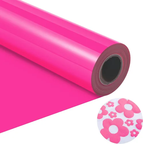 Vista 8 de HTVRONT Rollo de vinilo HTV negro, 10 pulgadas x 6 pies, transferencia de calor 3D para camisetas, Cricut y Cameo, fácil de cortar, desmalezar