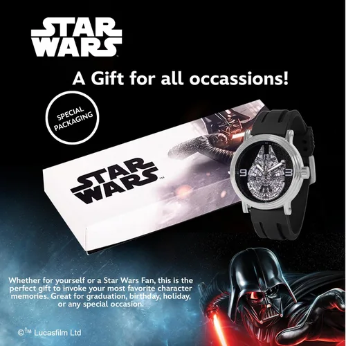 Vista 6 de Star Wars Reloj de cuarzo analógico vintage para adultos
