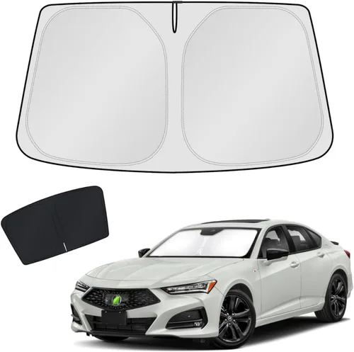 Vista 139 de KUST Parasol para parabrisas para Volkswagen VW Taos 2022-2025 2026, accesorios para ventana, protector de visera solar, plegable, bloquea los rayos