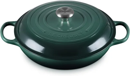 Vista 13 de Le Creuset Signature - Brasera de hierro fundido esmaltado, 2.25 qt., alcachofa