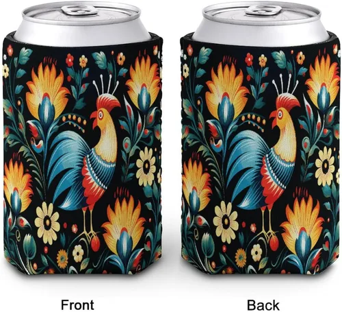 Vista 7 de Polish Folk Art Pattern Coffee Cup Sleeve Reusable Iced Coffee Sleeve Cup Insulator Non-slip Standard Can Sleeves Impermeable Beer Bottle Sleeves