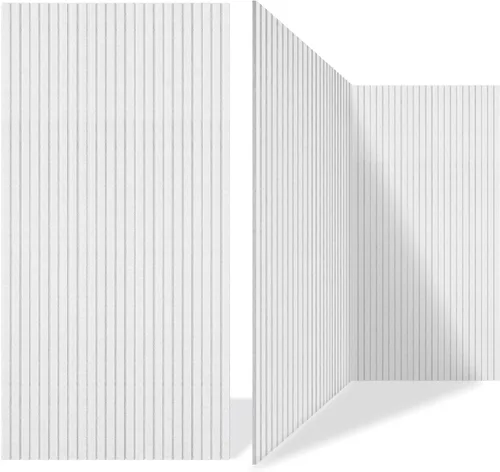 Vista 17 de Paquete de 5 paneles acústicos, paneles acústicos de pared de 47.2 x 23.6 x 0.4 pulgadas, grandes paneles insonorizados, paneles autoadhesivos a