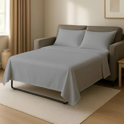 Vista 10 de Juego de sábanas para sofá cama – Juego de 4 piezas – Sábanas para sofá cama – Sábanas para sofá cama – Sábanas de sofá 100% microfibra cepillada