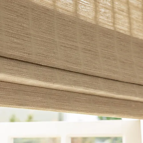 Vista 14 de Persianas romanas opacas sin cordones, persianas de oscurecimiento de habitación color beige para ventanas, fáciles de instalar, con aislamiento