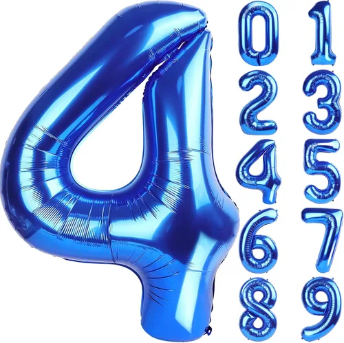Vista 65 de Globos gigantes de números negros de 40 pulgadas, globos de aluminio de Mylar con helio para cumpleaños, globo número 0 para decoración de fiestas