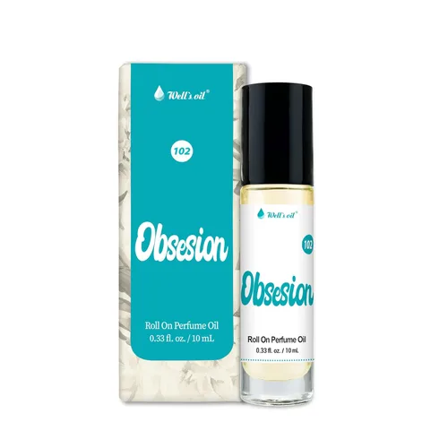 Vista 100 de Well's Oil Aceite de perfume roll-on (almizcle de Marruecos), de larga duración, sin parabenos, 0.33 onzas líquidas / 0.3 fl oz