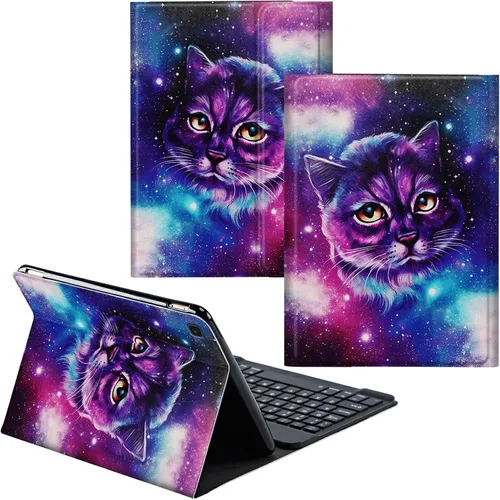 Vista 41 de Para Samsung Galaxy Tab S6 Lite Funda 2022/2020 Teclado Inalámbrico Desmontable Y Cubierta De Soporte De Cuero PU Funda Protectora Para Samsung