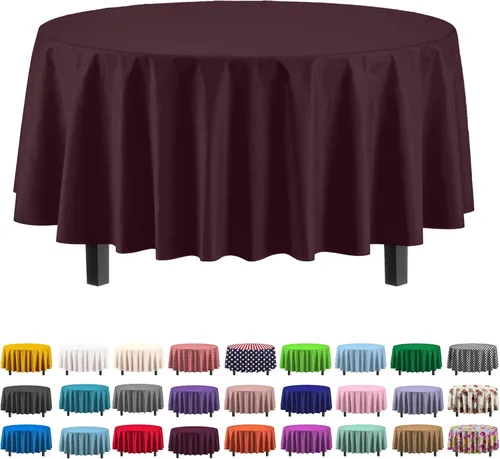 Vista 54 de Party Solids Paquete de 12 manteles rectangulares de plástico con diseño de bandera estadounidense de alta calidad, mantel desechable de plástico