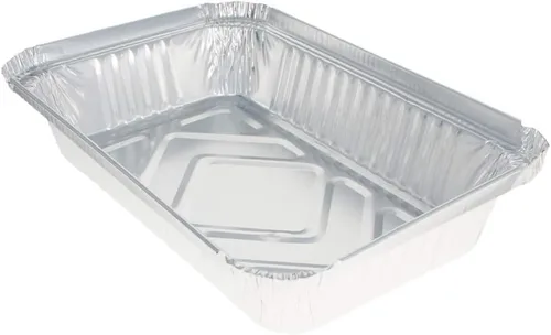 Vista 5 de Othmro Sartenes de papel de aluminio de 28.7 fl oz, bandejas reciclables para llevar, recipientes de alimentos de papel de aluminio, sartenes