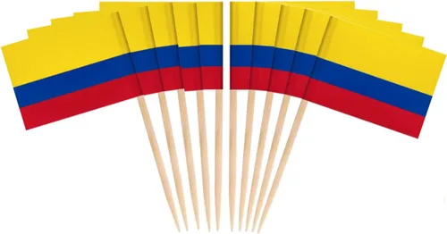 Vista 15 de CYPS - 100 palillos para cupcakes de Francia, bandera francesa, palillos de dientes para pasteles, cócteles, barras de comida, decoración